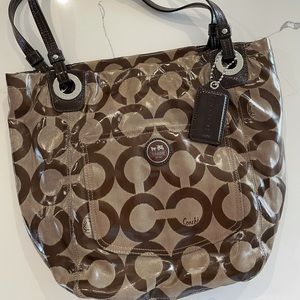 Authentic brown Coach handbag